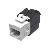 CTnet keystone UTP RJ45 cat.6, samozářezový Bílá