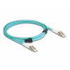Delock 87909 optické vlákno LWL prepojovací kábel [1x zástrčka LC - 1x zástrčka LC] 50/125 µ Multimode OM3 3 m; 87909