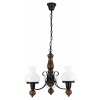 Závesné stropné svietidlo Luster 3x E27 Black Classic Petronel 7078 Rabalux