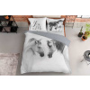 DETEXPOL Francúzske obliečky Kone white Bavlna, 220/200, 70/80 cm