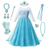 Dievčenský kostým - Elsa Frozen Dress Dress, Ice Land 3-11 rokov (Dievčenský kostým - Elsa Frozen Dress Dress, Ice Land 3-11 rokov)