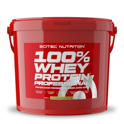 Scitec Nutrition 100% Whey Protein Professional 5000 g - Scitec Nutrition - banán