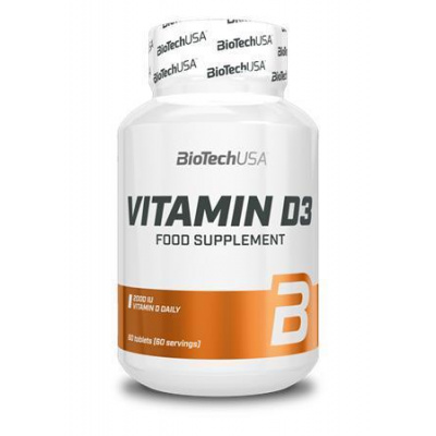 Vitamín, 60 tabliet D3, BIOTECH USA