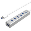 USB hub Unitek Y-3090 7xUSB 3.0 s napájacím adaptérom