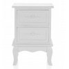 Nočný stolík RETRO VINTAGE BIELY VYPR
