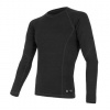 SENSOR DOUBLE FACE MERINO WOOL pánské triko dl. rukáv černá XXL