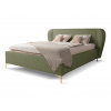 Wilsondo Čalúnená manželská posteľ s úložným priestorom Aliano 160x200 - zelená
