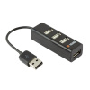 Redukcia YHB 4001BK Hub 4xUSB2 čierna YENKEE