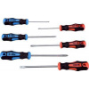 Skrutkovače, 6-dielna sada, 3-5-6mm, PH0-1-2, CrV