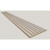 Dekoračný 3D lamelový panel 265x30x1,6 cm podklad MDF Dub Európsky lamela CPL Betón Svetlý 3D-BET-DEU