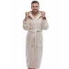 Pánský župan froté béžový 1ZF3069 béžová XL + První výměna zboží zdarma.