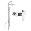 Mexen Tord nadomietkový sprchový set s dažďovou sprchou a sprchovou batériou Milo, chróm - 71340200-00