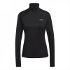 adidas Terrex Fleece Top Womens Black 14 (L)