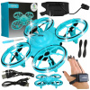 DRON OVLÁDANÝ RUKOU LED LEVITUJÚCI MINI UFO KRYTY SVETLA ODOLNÉ PUZDRO