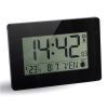 Digitálne hodiny RC LCD - lesklé, čierne