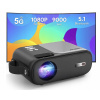 Mini projektor Bluetooth 5G, WiFi HORLAT, LCD displej - čierny