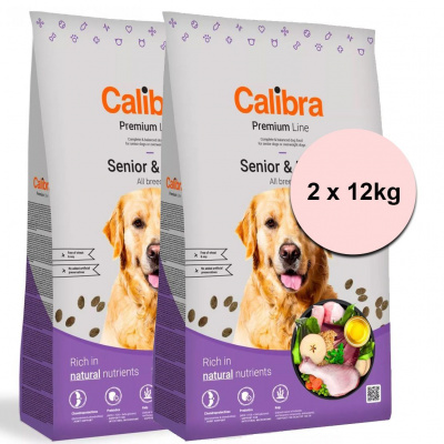 Calibra Dog Premium Line Senior & Light 2 x 12 kg