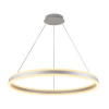 NEDES J4316/S Závesné LED svietidlo 110W, 3000K-6500K, 7200lm, IP20, diaľk. ovládač, stmiev., strieborná