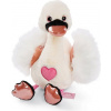 Nici plyšová Love Biela labuť 25 cm
