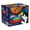 Felix Sensations Jellies výběr hovädzie s paradajkami, kura s mrkvou, kačica, jahňacie v lahodnom želé 24 x 85 g