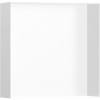 HANSGROHE XtraStoris Minimalistic výklenok do steny bez rámu, 300 x 300 x 100 mm, matná biela, 56073700