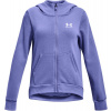 Mikina s kapucňou Under Armour Rival Fleece LU FZ Hoodie-BLU 1373130-495 Veľkosť YXL