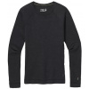 SMARTWOOL Dámske tričko CLASSIC THERMAL MERINO BL CREW charcoal heather - čierno-sivé Veľkosť: L