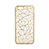 Puzdro gumené Apple iPhone 7/8/SE 2020 Luxury Metalic zlaté PT