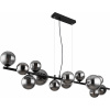 Globo Lighting Riha závesné svietidlo x3.5 W čierna-dymová 56133-13H