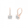 JVD SVLE0853XH2RO00 - Rose gold strieborné náušnice so zirkónmi