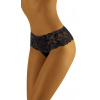 Wol-Bar Luxusné francúzske nohavičky boxerky čipkované Wol-Bar Holy čierne, Veľkosť S, Farba čierna