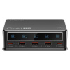Stolná rýchla nabíjačka BlitzWolf® BW-i9 110W, 2x Type-C (PD) + 3x USB-A nabíjacie porty - Nabíjanie pomocou displeja