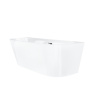 Aplomo Mono voľne stojaca akrylátová vaňa, štandardný okraj Dĺžka vane: 170 cm, E029-170