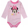 Detské body - Bavlna EPlusm s dlhým posunom, veľkosť 92 pripevnená západkou (Myš na telo Minnie Body s dlhým rukávom 92 R078H)