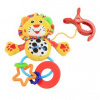 Baby Mix plyšová hračka s hrkálkou gepardík žltá