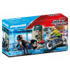 Stavebnicové kocky Playmobil Policajná motorka 32 dielikov 4 roky +