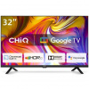 CHiQ L32H7G – HD LED bezrámčeková Smart televízia s Google TV, 32” (81 cm), čierna, Dolby Audio 8592344204494