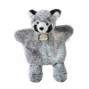 Plyšová panda na bábkové divadlo Red Panda Sweety Mousse Histoire d’ Ours sivá 25 cm od 0 mes HO3084