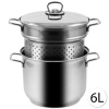ARIAN 9490 Nerezový gastro hrniec na špagety, 22cm, 6L