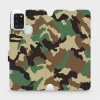 Flipové pouzdro Mobiwear - Samsung Galaxy A21S - V111P Maskáče (Knížkové flip pouzdro, obal, kryt na mobil Samsung Galaxy A21S - V111P Maskáče, materiál Umělá kůže + TPU - ochrana 360°, stojánek, sili