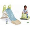Set šmykľavka s vodnou dráhou s dĺžkou šmyku 150 cm Toboggan GM Slide Life Smoby a zelená hojdačka na zem