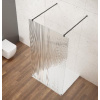 Gelco Vario - Sprchová stena Walk-In do priestoru, 70x200 cm, Coated glass, matná čierna/nordic sklo GX1570-02