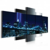 Obraz na plátne viacdielny - OB3977 - Nočný New York 100cm x 50cm - S19