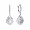 Amawell Dámske visiace náušnice z bieleho zlata so zirkónmi - Iveta 2000694240001