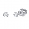 Silvego Strieborné náušnice kôstky so Swarovski Zirconia 2,5 mm SILVEGO706025W