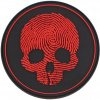 OSTATNÉ 3D PVC Nášivka/Patch Fingerprint - červená