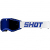 SHOT IRIS 2.0 solid modré MX okuliare - zrkadlové sklo