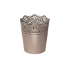 kvetináč 13,5cm LACE DLAC140-7529U mocca plastový PROSPERPLAST