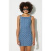 Rifľové šaty Marine Serre Moon Laser Denim Mini Dress