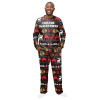 Chicago Blackhawks pánske pyžamo ugly holiday pajamas nhl